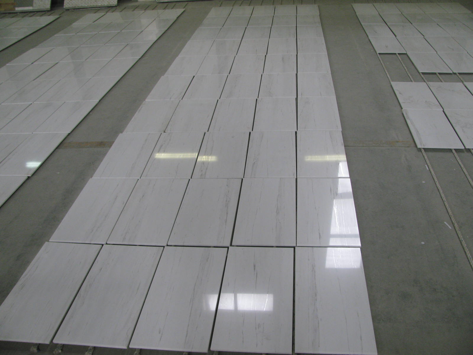 BIANCO DOLOMITI TILES POLISHED & BEVELED 12"X24"X3/8"