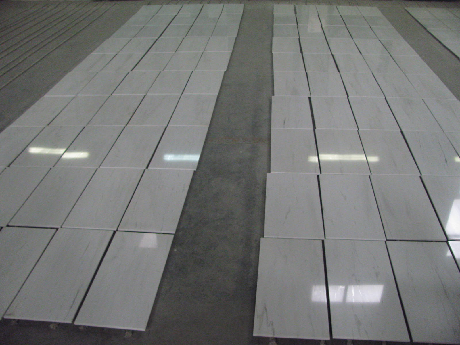 BIANCO DOLOMITI TILES POLISHED & BEVELED 12"X24"X3/8"