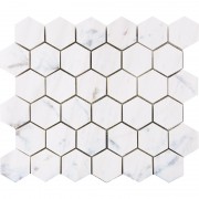 BIANCO DOLOMITI MOSAICS POLISHED 2" HEXAGON