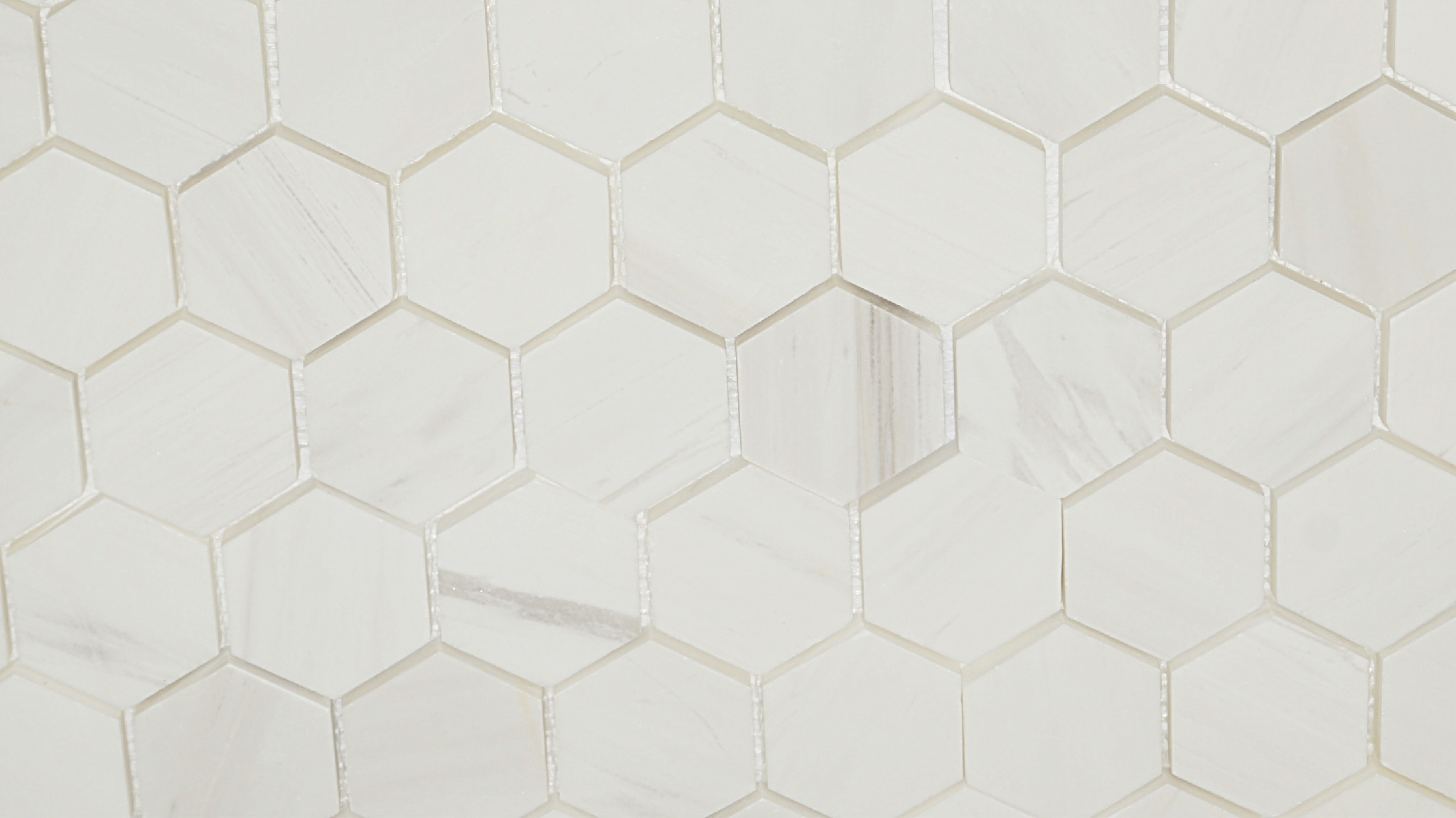 BIANCO DOLOMITI MOSAICS POLISHED 2" HEXAGON