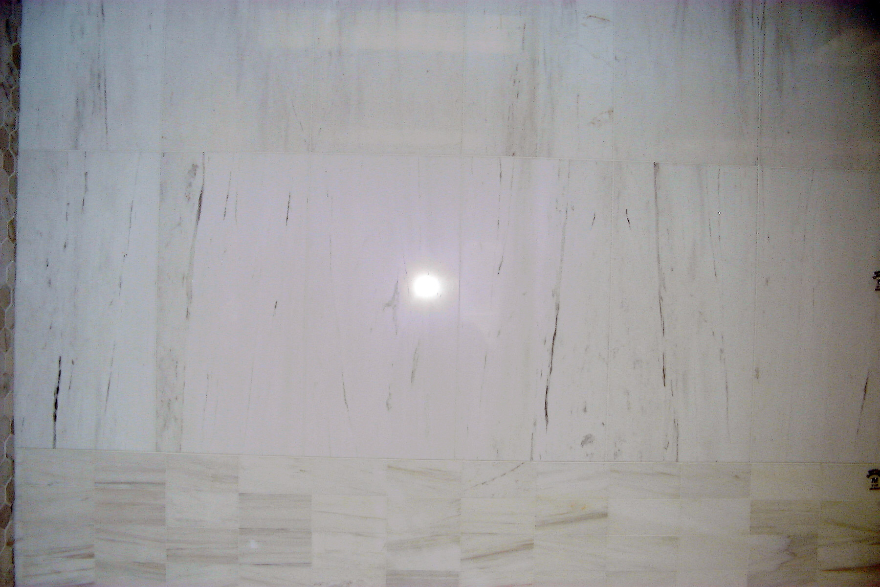 BIANCO DOLOMITI TILES POLISHED & BEVELED 12"X24"X3/8"