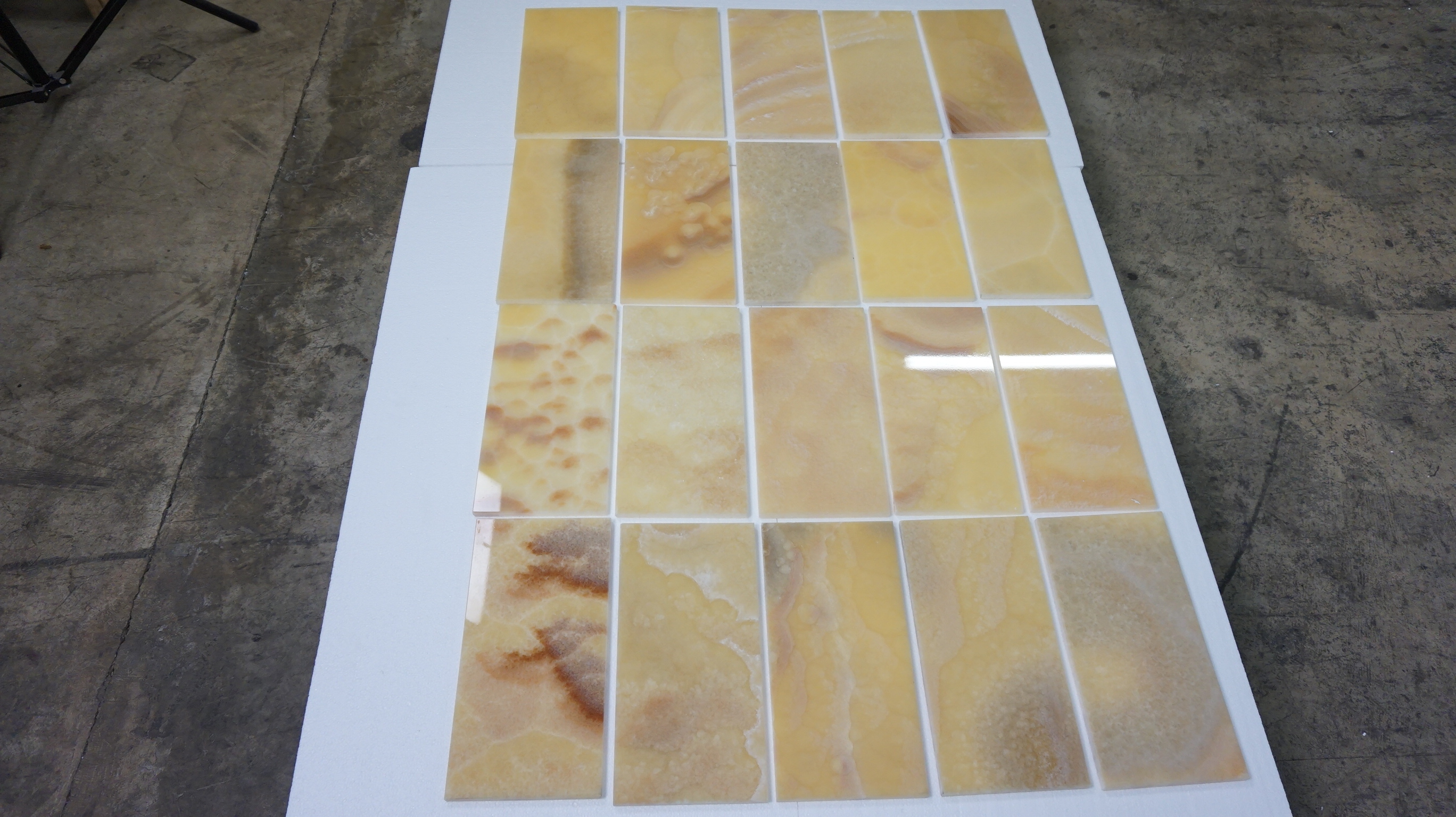 Pasha Onyx Tiles Polished Beveled 6 X12 X3 8 Marble Tile Direct Lightbox